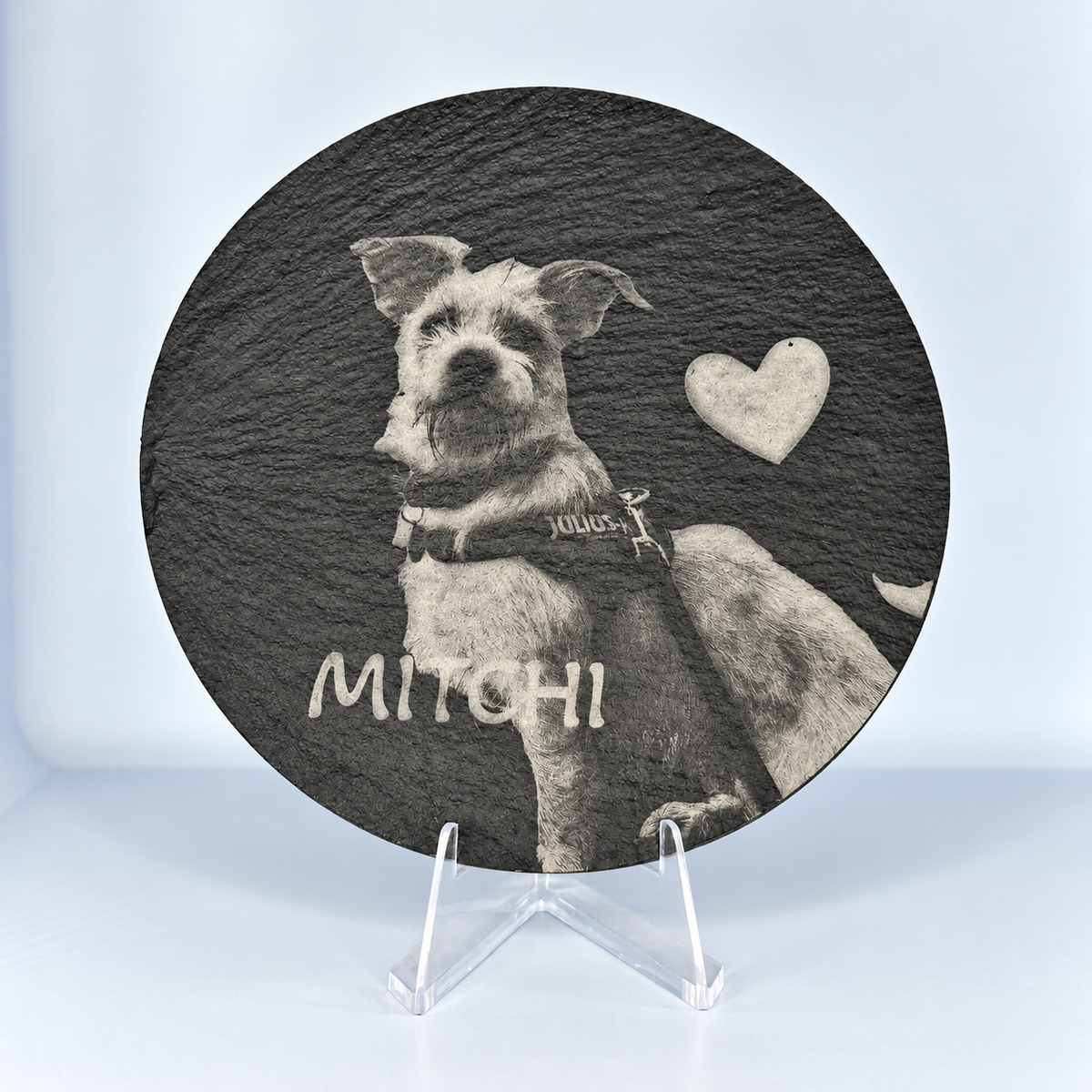 Custom Engraved Round Pet Slate