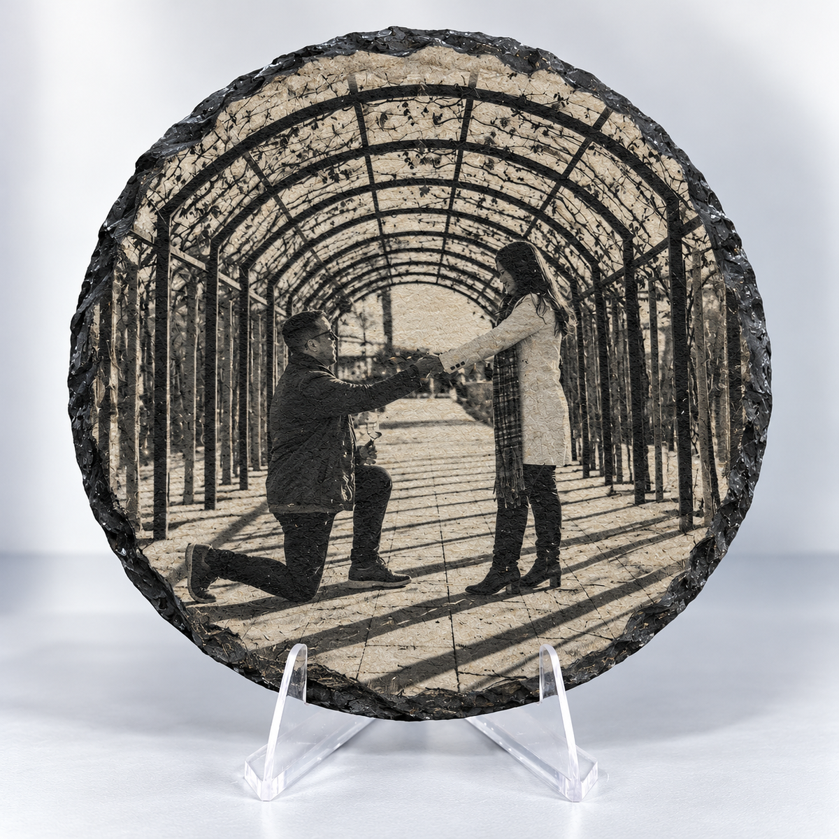 Custom Engraved Round Slate