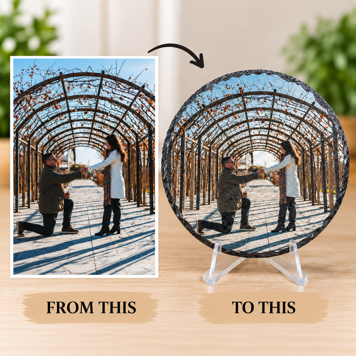 Custom Printed Round Slate