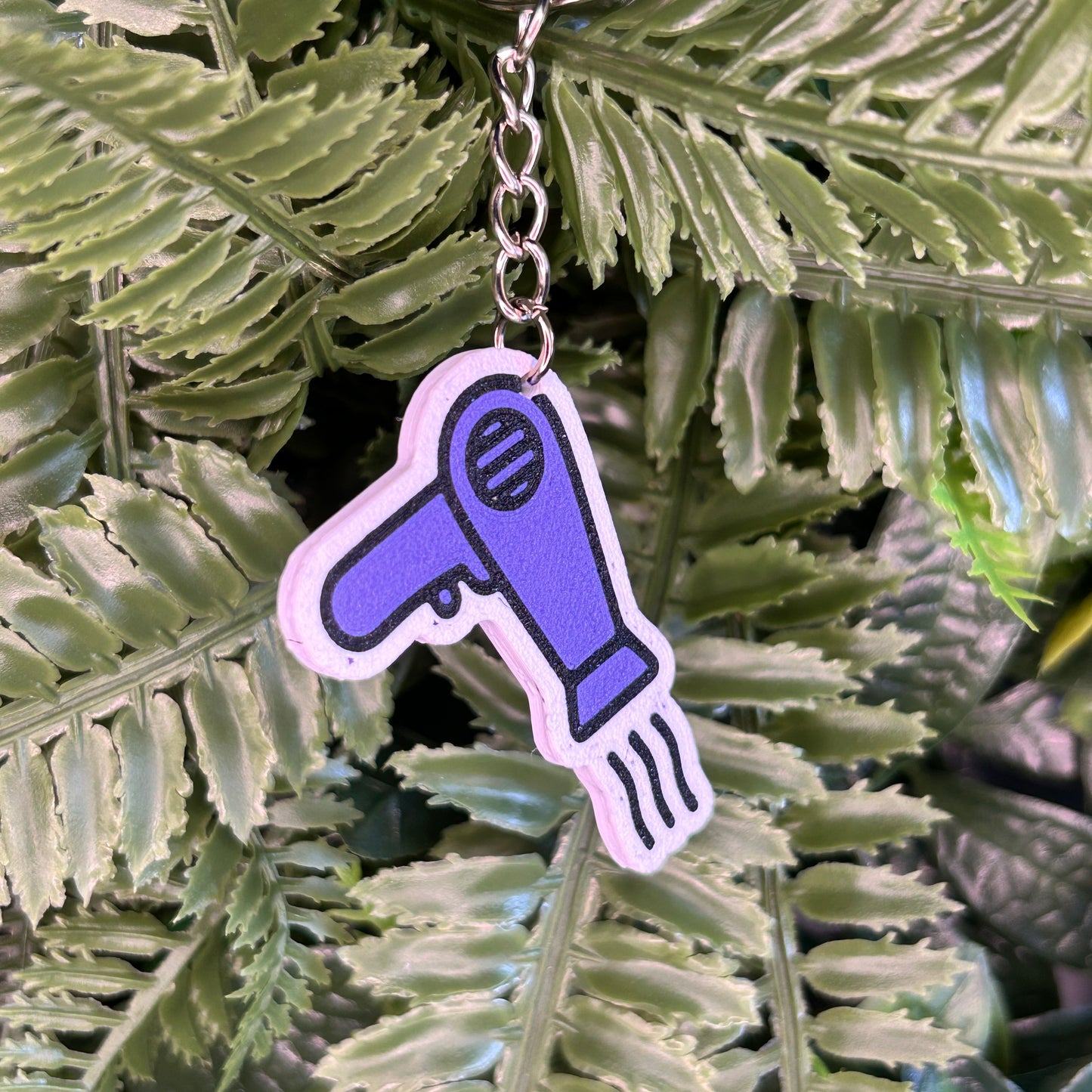 QuackTag - Hair Dryer NFC Keyring