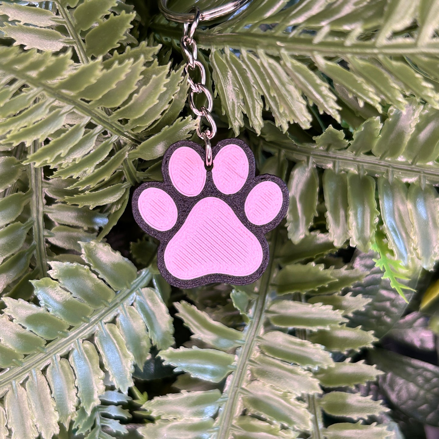 QuackTag - Pink Paw NFC Keyring