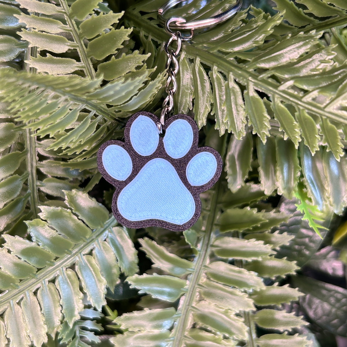 QuackTag - Blue Paw NFC Keyring