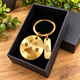 Engraved Paw Print Keyring & Name Tab