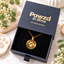 Paw Print Engraved Necklace