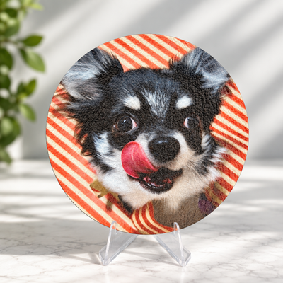 Custom Printed Round Pet Slate