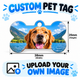 Custom Bone Pet ID Tag – Upload Your Own Image