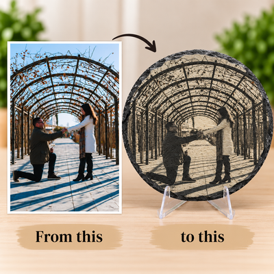 Custom Engraved Round Slate