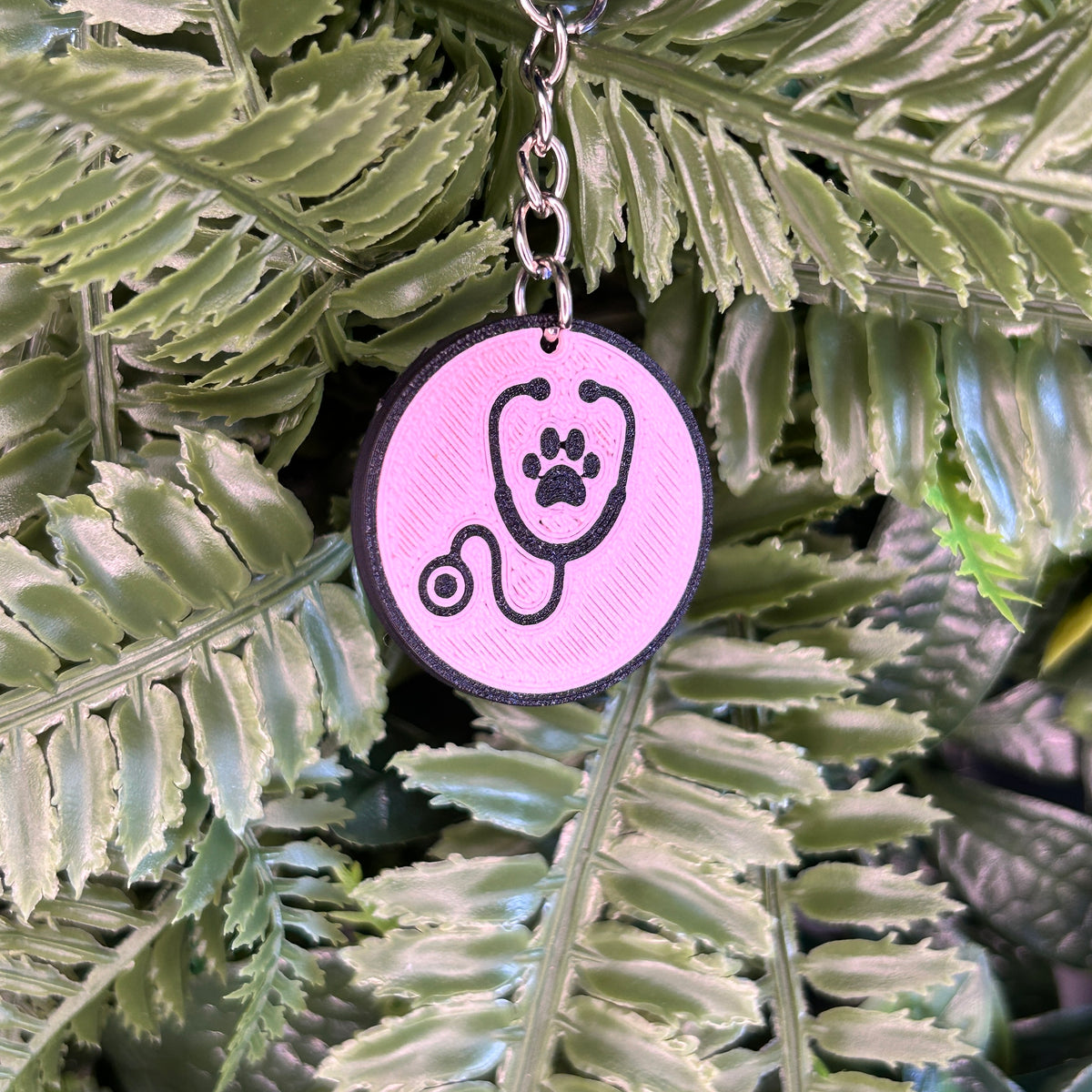 QuackTag - Pink Vet NFC Keyring