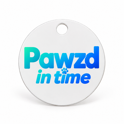 Custom Round Pet ID Tag – Upload Your Own Image