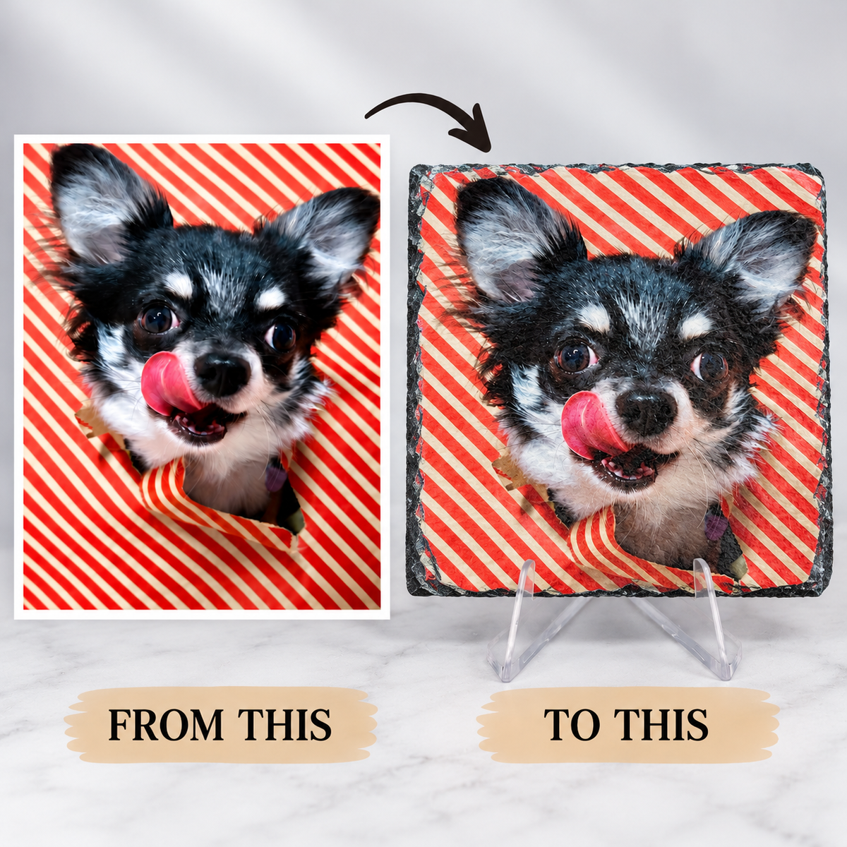 Custom Printed Square Pet Slate