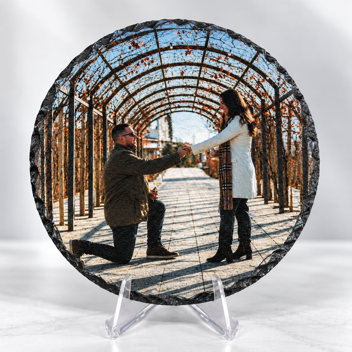 Custom Printed Round Slate